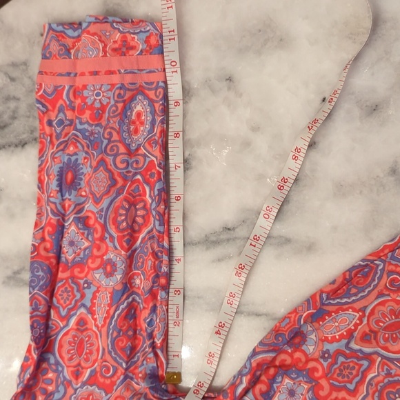 Talbots Women's Pink Paisley V Neck 3/4 Sleeve tunic size Lp - Picture 8 of 9